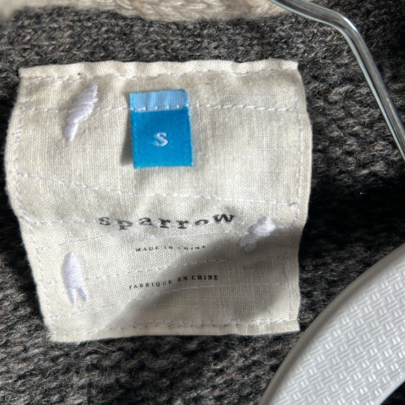 Sparrow size Small gray open front cardigan - Picture 11 of 11